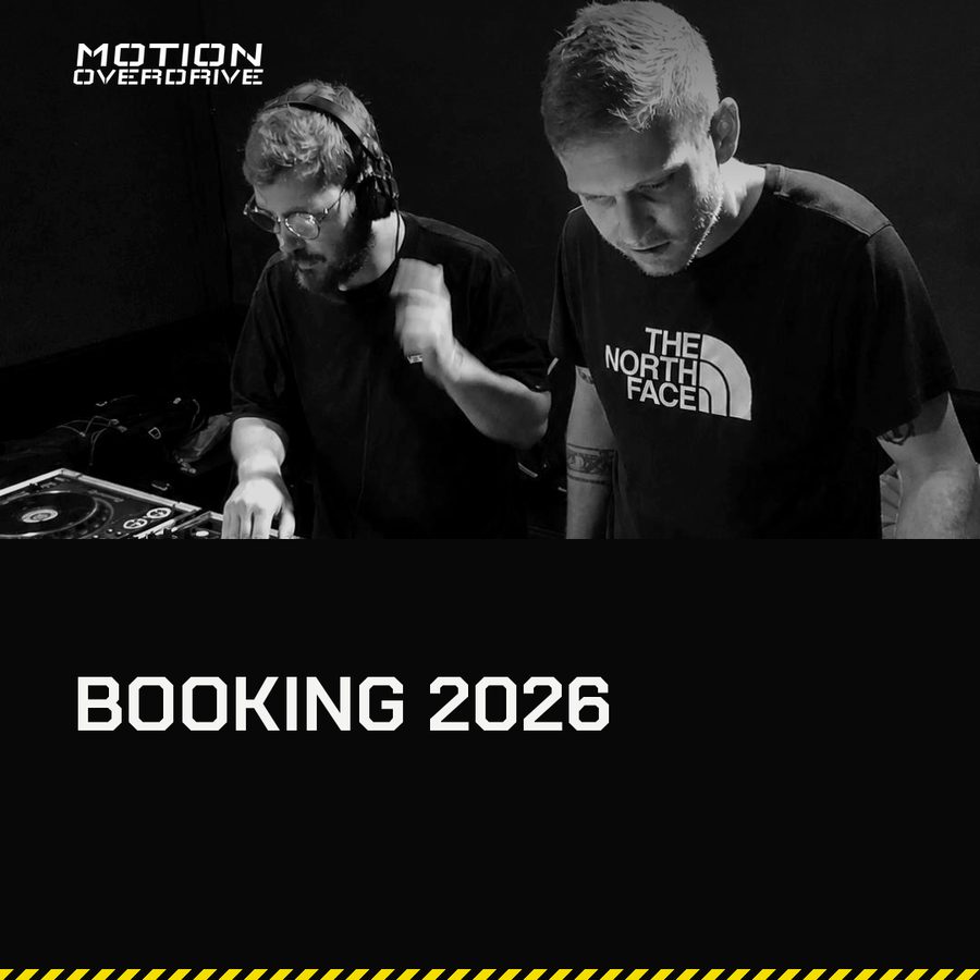 Visuel Booking 2026 de Motion Overdrive